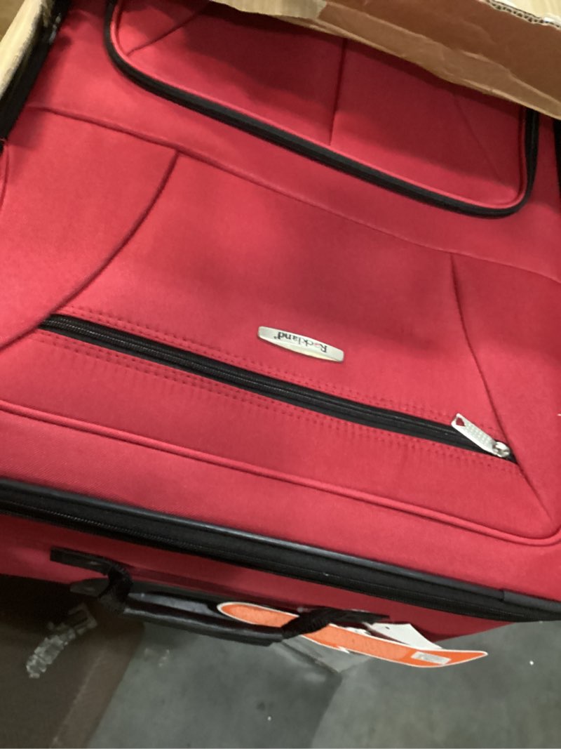 Condition photo showing Good Condition for Rockland Journey Softside Upright Luggage Set,Expandable, Red, 4-Piece (14/19/24/28) 4-Piece Set (14/19/24/28) Red