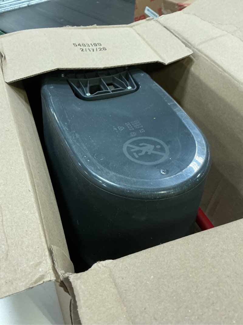 Condition photo showing As Is for o-cedar easywring microfiber spin mop, bucket floor cleaning system, red, gray, standard easywring spin mop & bucket