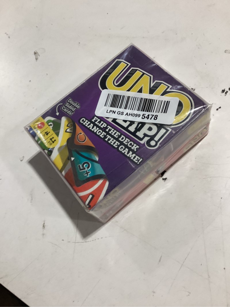 Condition photo showing Good Condition for mattel uno original and uno flip card games, combo pack of 2