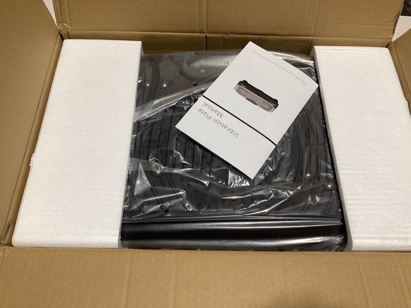 Condition photo showing Good Condition for Vibration Plate Exercise Machine 450 Lbs Capacity,Vibrating Plate for Lymphatic Drainage,Power Shake Plate 199 Speeds for Weight Loss,Full Body Vibration Platform Machines for Women Men