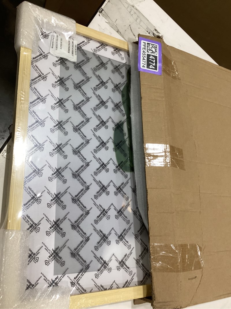 Condition photo showing New/Like New for egofine 18x24 solid wood picture frame, made of solid wood covered by plexiglass 16x20 with mat 18x24 without mat, poster frame for wall mounting photo frame vertically or horizontally, natural wood natural wood 18x24