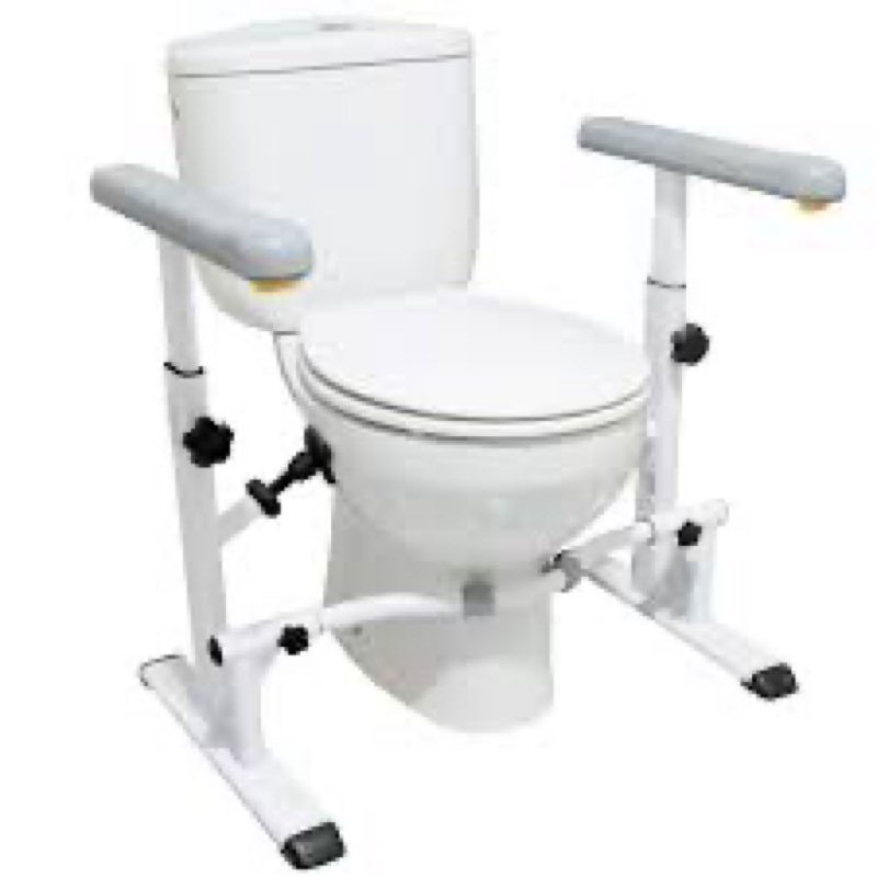 new kmina - toilet safety rails for elderly (330 lbs), handicap toilet seat