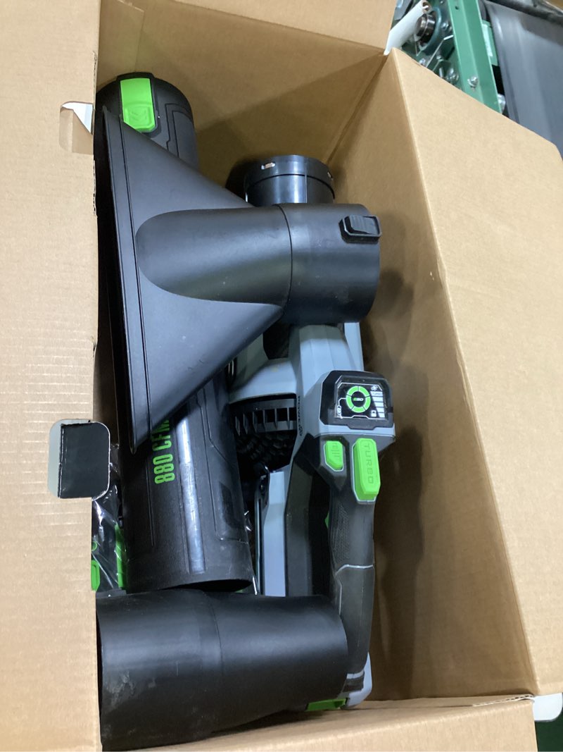 Condition photo showing As Is for ego 200 mph 880 cfm battery handheld leaf blower kit (battery & charger) one battery