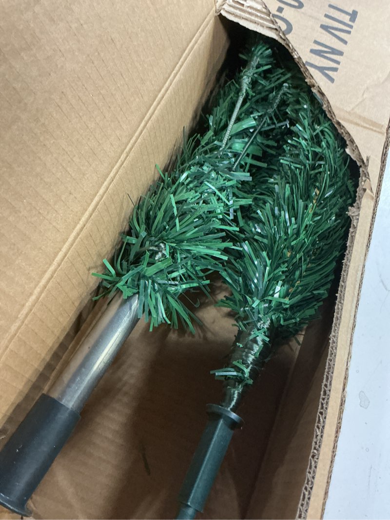 Condition photo showing As Is for 4ft Green Christmas Tree - Premium Hinged Artificial Small Christmas Tree, Canadian Fir Full Bodied 4 Feet Tree with 320 Tips, Lightweight and Easy to Assemble Holiday Décor Tree with Metal Stand