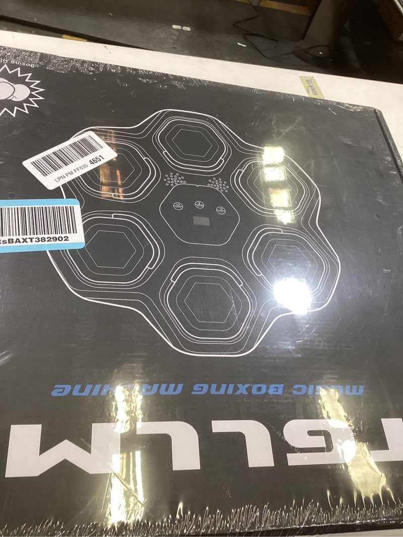 Condition photo showing New/Like New for Music Boxing Machine, Smart Bluetooth Boxing Machine with Gloves, Wall Mounted Music Punching Trainer for Kids Adult, LED Electronic Boxing Workout Target with 9 Modes & 9 Speeds