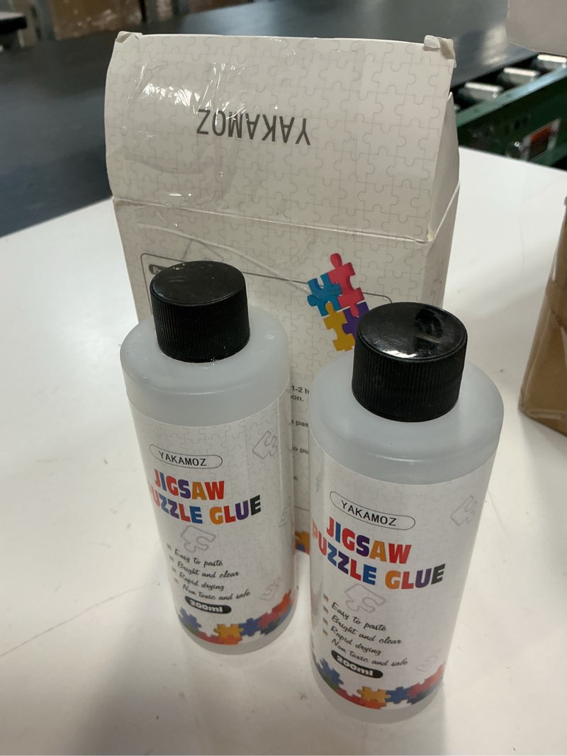 Condition photo showing New/Like New for yakamoz clear jigsaw puzzle glue with precision applicator – non-toxic, quick dry & water-soluble for puzzles up to 10000 pieces (400ml)