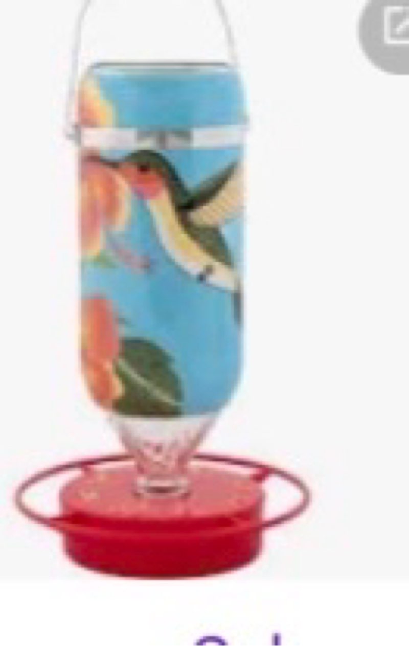 HIB32 32 oz Hibiscus Hummingbird Feeder 