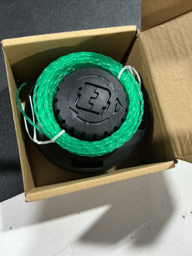 Condition photo showing Good Condition for thten st40l03 stf457 trimmer head compatible with greenworks st40l414,st80l02,st40b212,st40l412 stbl40l301 21362 2100202 2100702 40v string trimmer weed wacker with 0.080" line bump feed head