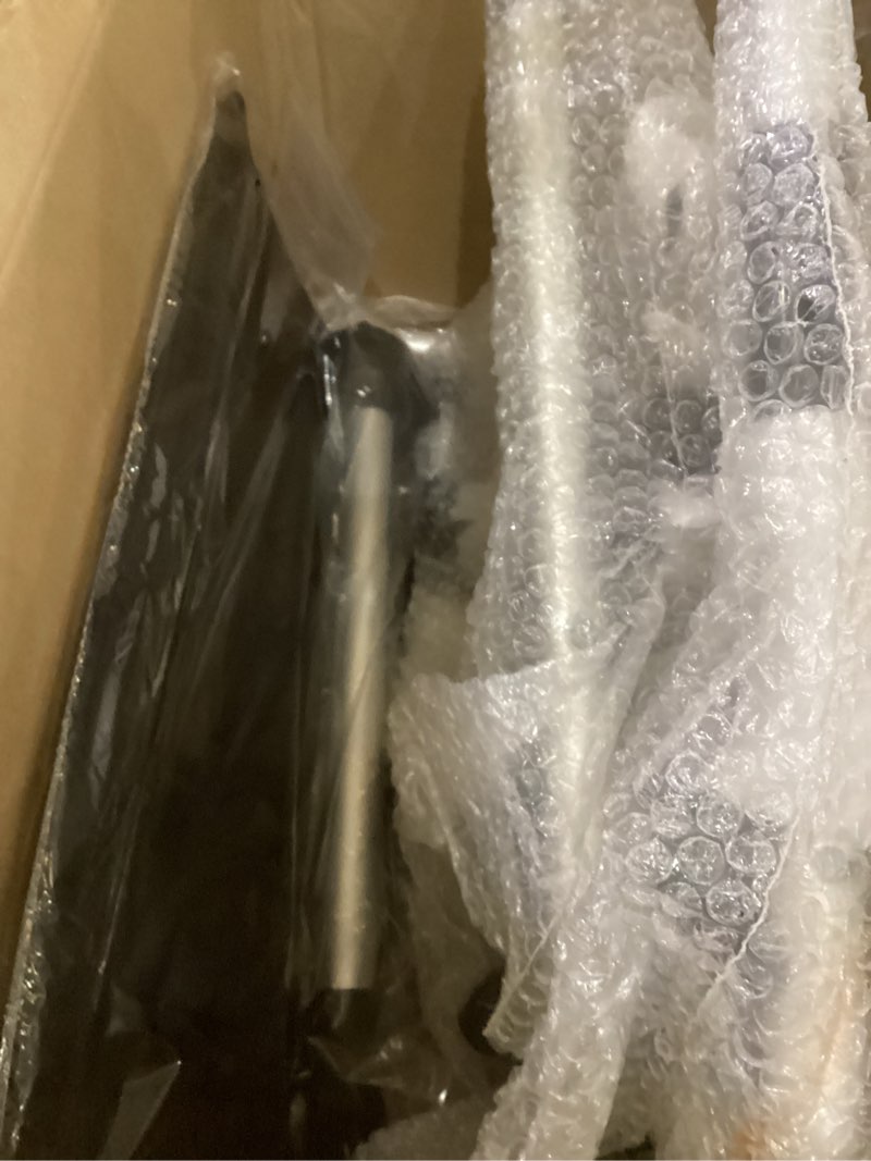 Condition photo showing As Is for Folding Walker with Tray, 5" Wheels Lightweight Walkers for Seniors and Adults, Supports Up to 350 Pounds, Adjustable Height, Compact Standard Walker, Black Black Standard Walker with Tray