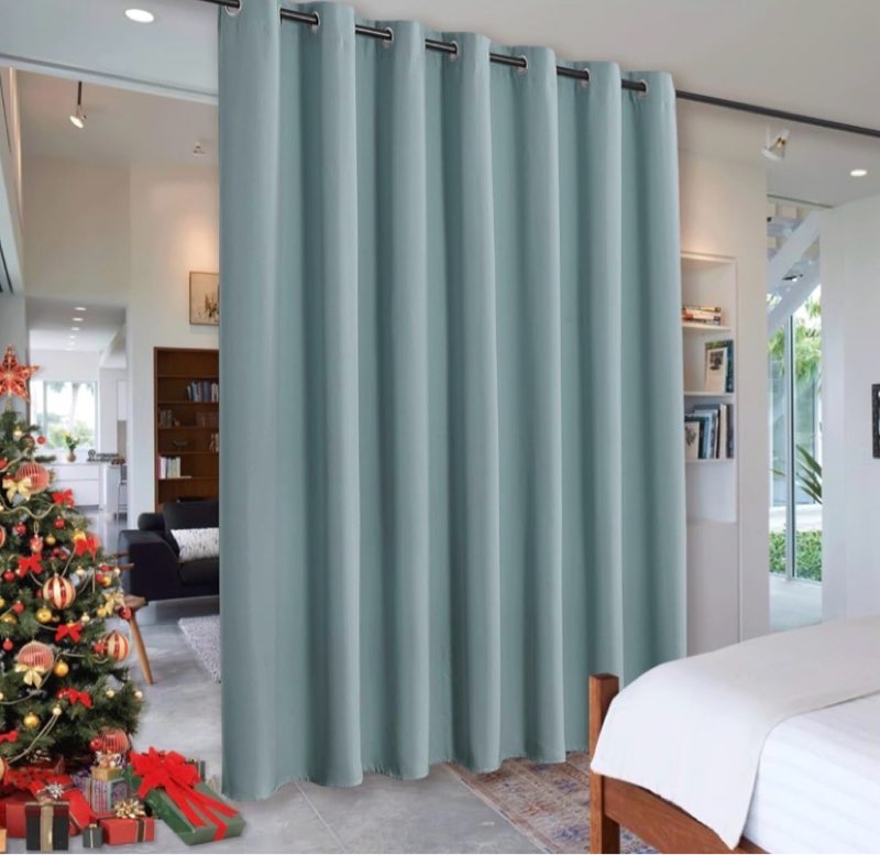 ryb home blue blackout curtains for living room ceiling to floor privacy window curtains room darken