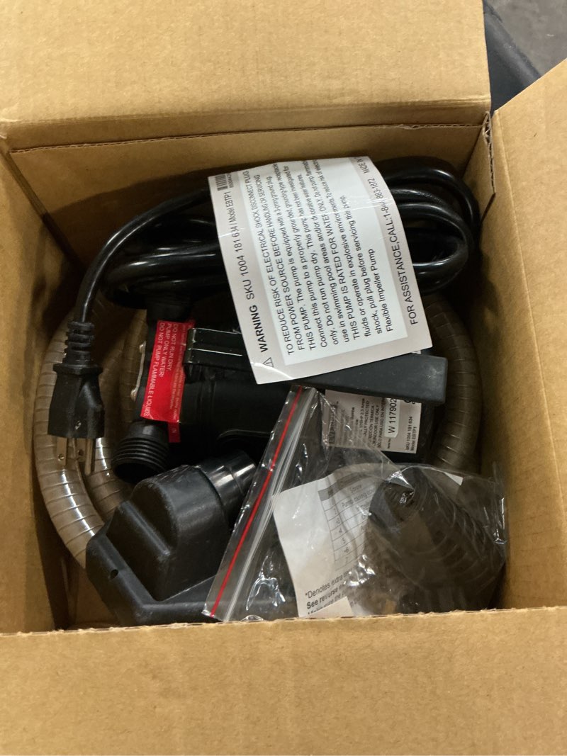 Condition photo showing Good Condition for everbilt 1/10 hp. transfer pump