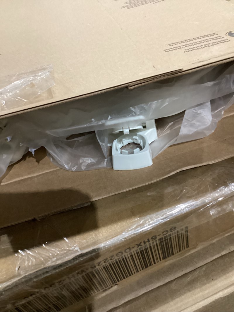 Condition photo showing As Is for Bemis 7300SLEC Slow Close Toilet Seat, Easy Clean Hinges and Durable Plastic Seat, Made in USA, Elongated, White
