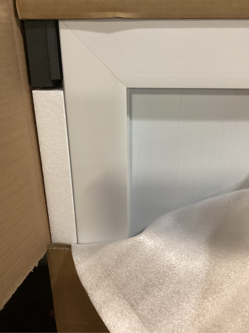 Condition photo showing New/Like New for 26"x38" led bathroom mirror with lights, dimmable, anti-fog, lighted bathroom vanity mirror for wall, backlit + front lit, memory function, shatter-proof, tempered glass