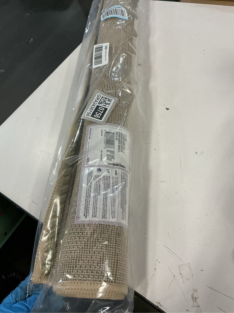 Condition photo showing New/Like New for JONATHAN Y SMB110A-3 Zinnia Modern Floral Textured Weave Indoor Outdoor Area Rug Bohemian Coastal Easy Cleaning Bedroom Kitchen Backyard Patio Non Shedding, 3 X 5, Sage/Brown