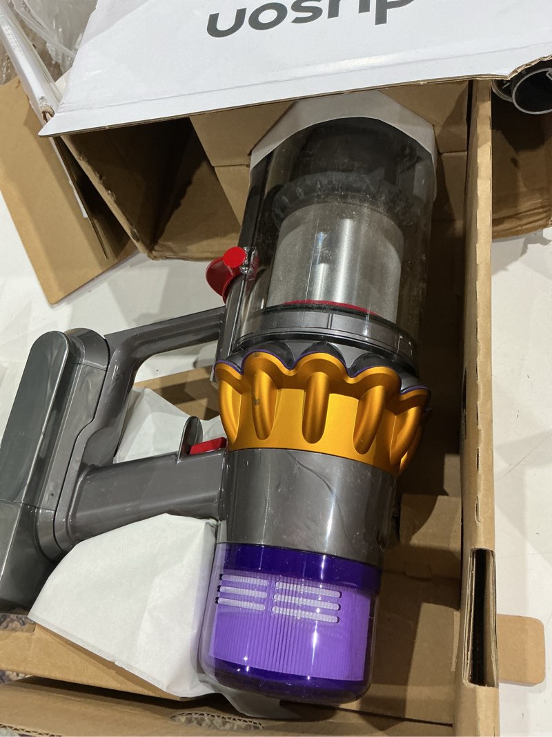 Condition photo showing As Is for v15s detect submarine cordless stick vacuum cleaner