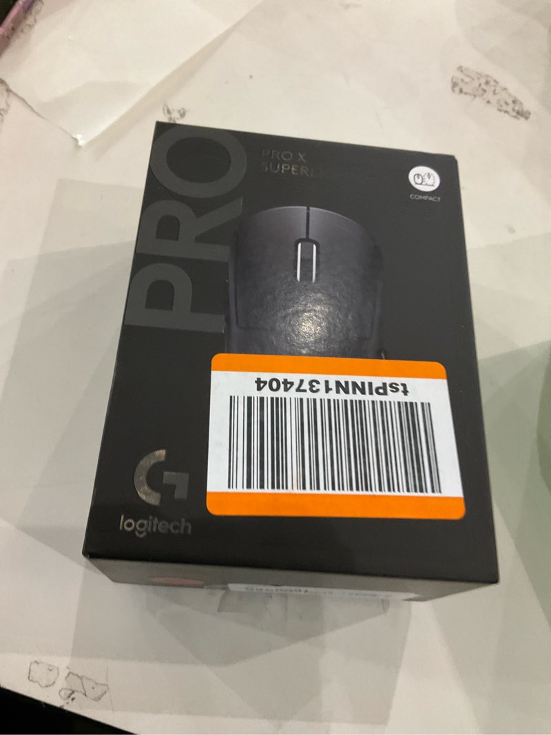 Condition photo showing New/Like New for Logitech G PRO X Superlight 2c Wireless Gaming Mouse, 51 g pro-Grade Compact Mouse with 5 programmable Buttons, USB-C Charging, 44K DPI Sensor, up to 8 kHz Polling for PC/Mac - Black Black Compact Mouse