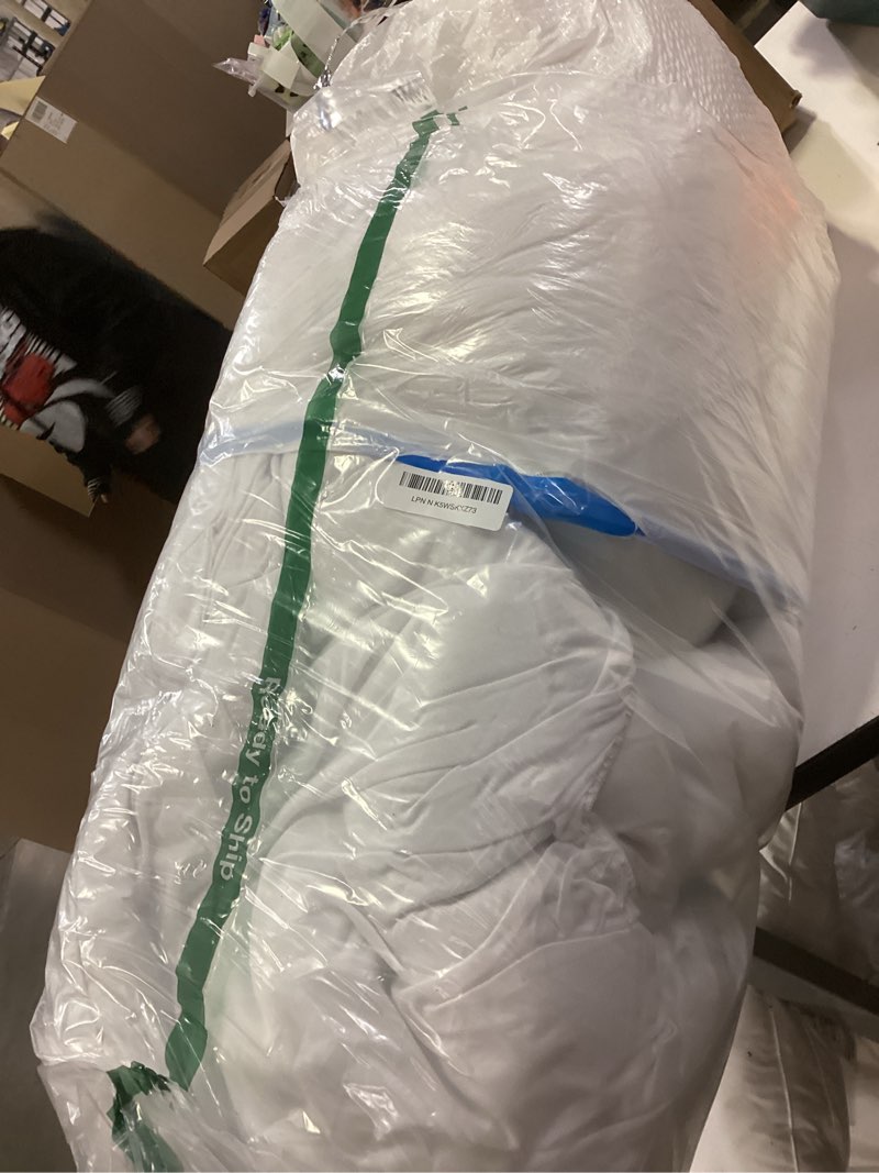 Condition photo showing As Is for CYMULA Queen Mattress Topper for Back Pain - Extra Thick Cooling Mattress Pad Cover for Queen Size Bed - Soft Mattress Protector Pillow Top with 8-21 Inch Deep Pocket 3D Snow Down Alternative Fill White Queen