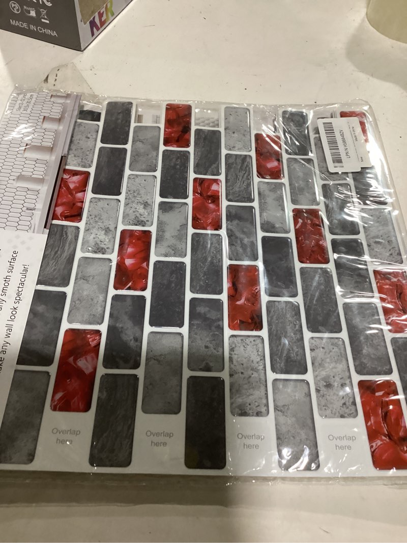 WalDecoo Marble Peel and Stick Backsplash for Kitchen, 10-Sheet Stick on Backsplash for Bathroom, La