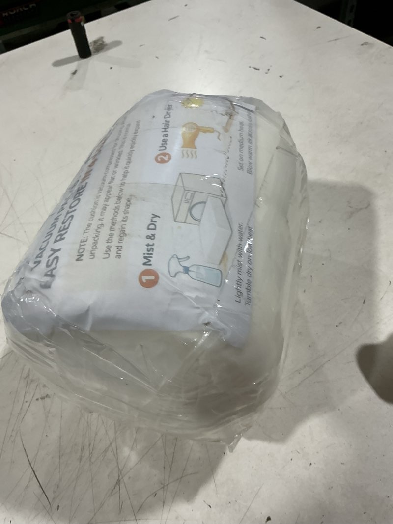 Condition photo showing Good Condition for frienda 4 pack upholstery high density foam cushion seat replacement square cut to size foam couch for patio furniture commercial dinning couches benches padding diy projects(white,2" x 16" x 16") white 2" x 16" x 16"