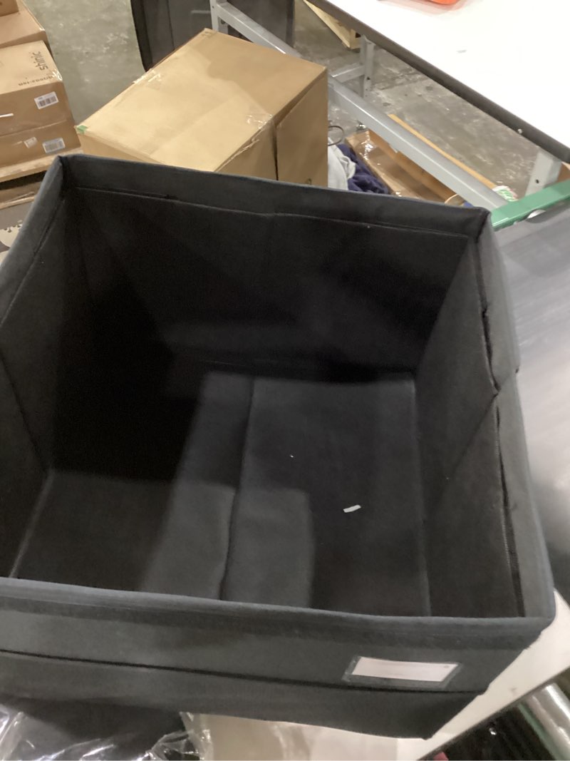 Condition photo showing New/Like New for Augfox shoe organizer SpaceAid Shoe Organizer for Closet, 2 Pack Foldable Shoe Storage Containers Baskets Boxes Bins w/Adjustable Dividers, Fits 16-32 Pairs, Black