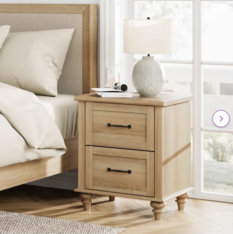 Incomplet Scarlett 2 - Drawer End Table and Built-In Outlets