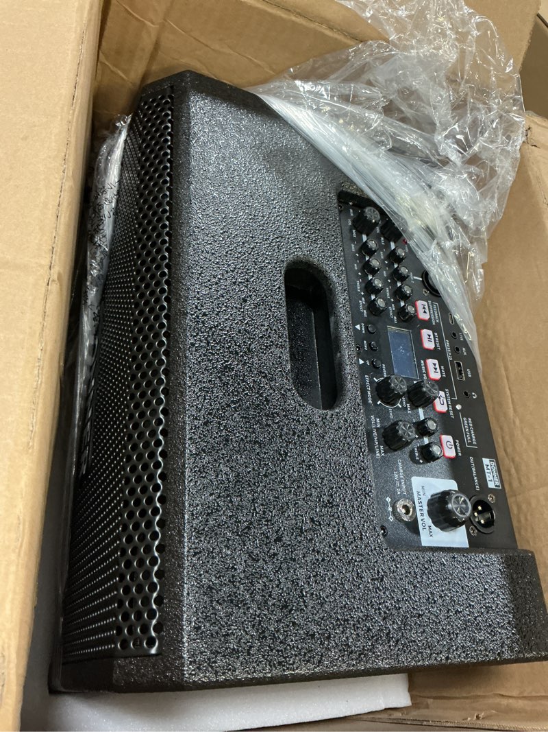 Condition photo showing Good Condition for Donner MT-1 Portable PA System, 300W Wireless BT Speaker Sound Amplifier, 4-6h Outdoor Use, with Two 2.5" Trebles, 8" Woofer, Support TRS 6.35/USB/AUX/Mic Inputs
