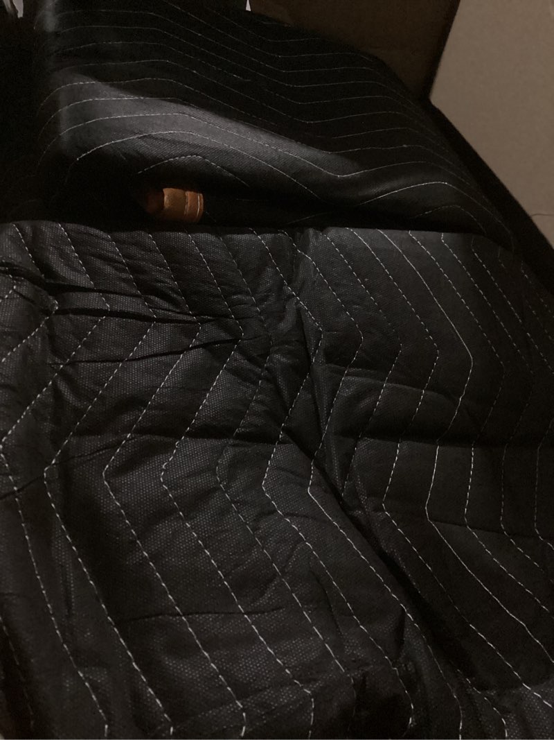 Condition photo showing New/Like New for large moving blankets 80 * 72in heavy duty packing blankets for furniture moving shipping wrapping quilted furniture pads for moving, padded mover blankets 6pack 80*72in-6pack
