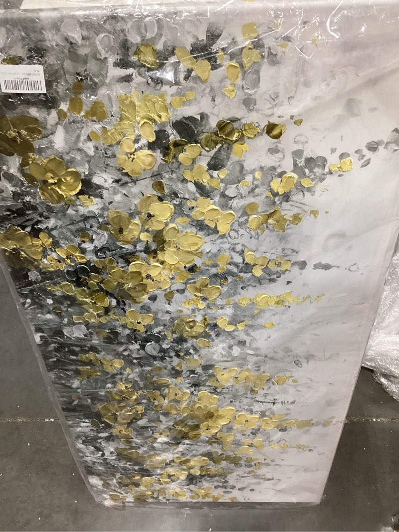 Condition photo showing Good Condition for mlart99 modern artwork wall decor white flowers picture art 24"x48" plant wall art decorations for living room office 48"l x 24"w green
