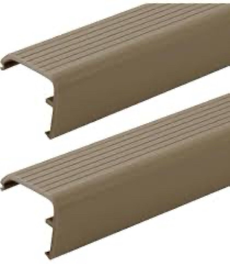 Briwooody 2 Packs Residential Threshold Cap 36'' Traditional Fixed Vinyl Cap Exterior Door Threshold