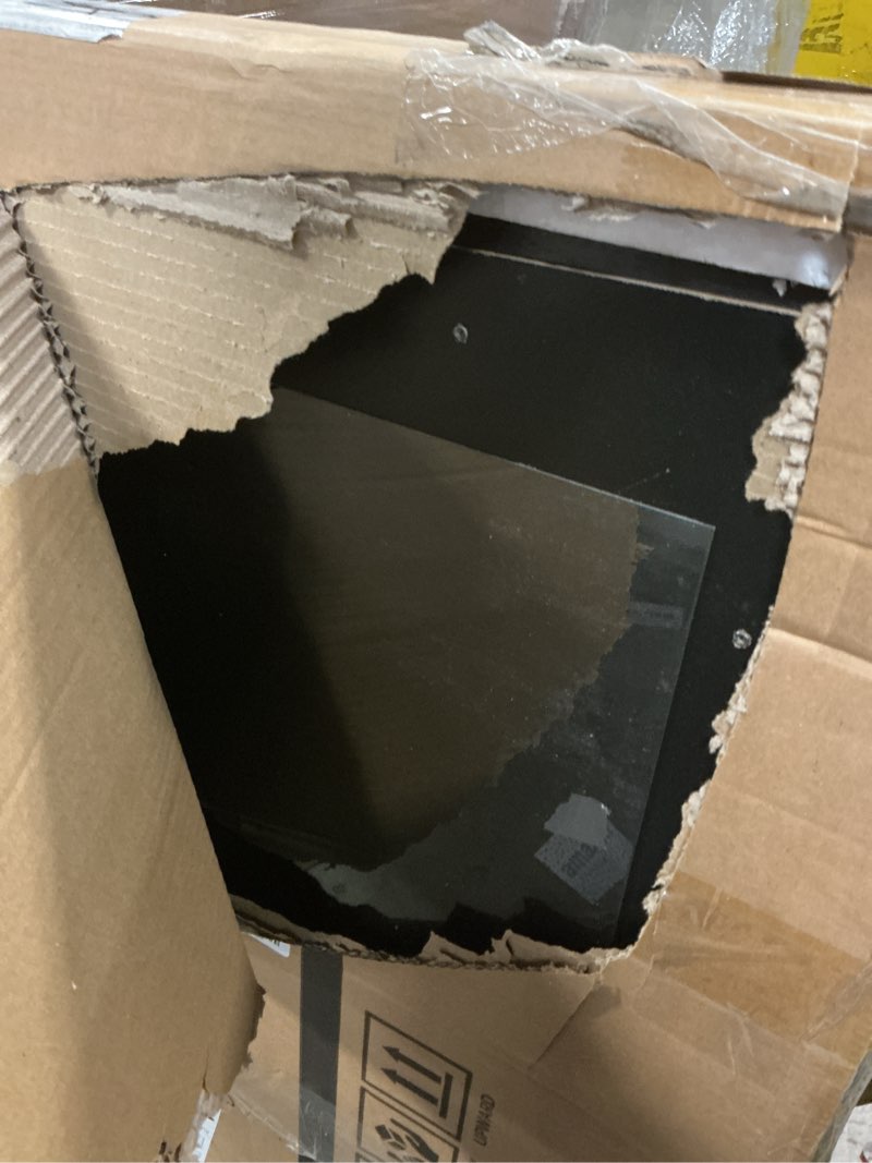 Condition photo showing Good Condition for 24x36 poster frame black with black back board, curved extra wide edges, vintage style poster frame 24x36 inches for wall decor. black 24x36