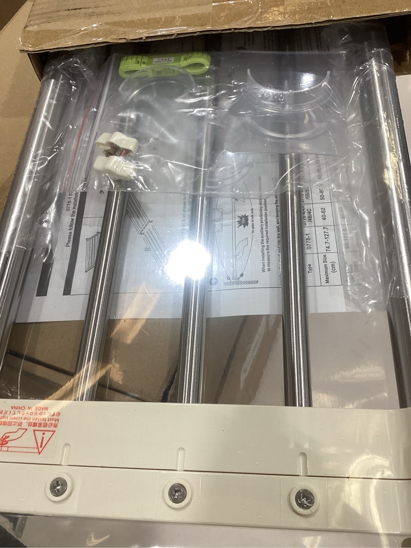 Condition photo showing Good Condition for hershii expandable shelf rod closet system heavy duty clothes hanger adjustable diy storage organizer shoe rack 29.4 - 46.25 inches ivory