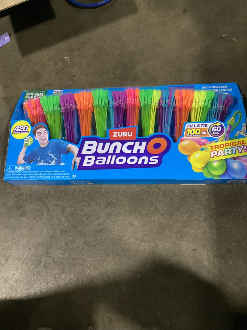 Condition photo showing Good Condition for zuru bunch o balloons 400 rapid-fill self-tying recyclable water balloons  12 pk