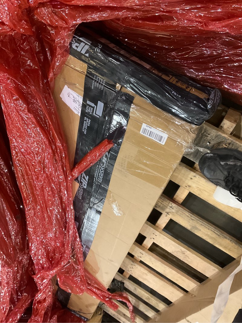 Condition photo showing As Is for LITTLE TREE 70.8-Inch Long Black Console Table for Entryway, Narrow Modern Sofa Table for Entry, Hallway, Behind Couch, Living Room, Foyer, Entrance, Front Door