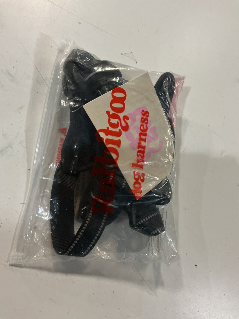 Condition photo showing Good Condition for rabbitgoo dog harness no pull with 2 leash clips, adjustable soft padded, reflective oxford no choke pet vest with easy control handle for medium sized dogs, black, m medium black