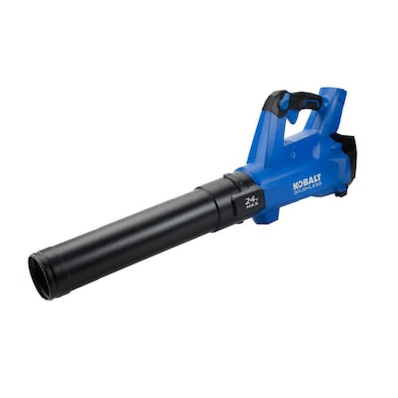 kobalt 24-volt 410-cfm 100-mph battery handheld leaf blower 
