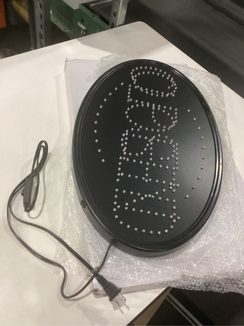 Condition photo showing New/Like New for Kanayu 3 Pcs Closed Open LED Neon Sign and Push Pull Stickers Sign Set 23 x 14 Open Closed Electronic Advertisement Display 5 x 2 Vinyl Push Pull Vertical Decal Self Adhesive for Shop Bar Hotel