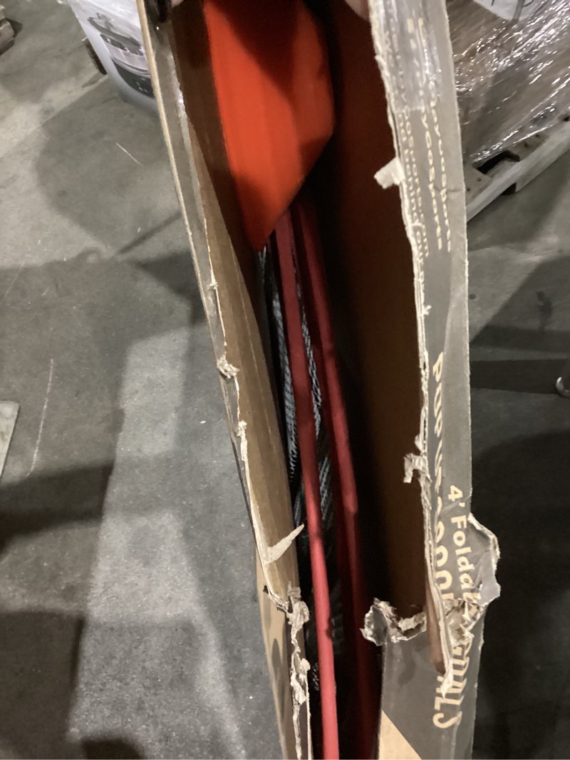 Condition photo showing Good Condition for GoSports Portable Pop-Up Soccer Goals for Backyard - Kids & Adults - Set of Two Nets with Agility Training Cones and Carrying Case Red 4 ft Round