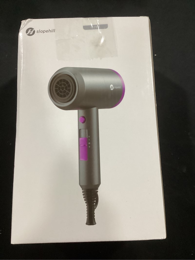 Condition photo showing Good Condition for slopehill Professional Ionic Hair Dryer, Powerful 1800W Fast Drying Low Noise Blow Dryer with 2 Conc