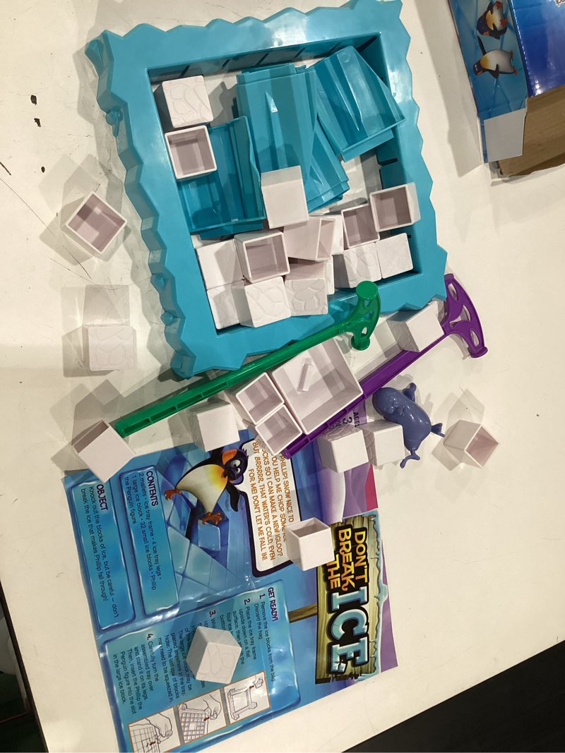 Condition photo showing New/Like New for hasbro® don’t break the ice game, classic version for ages 3+ years, 2-4 players