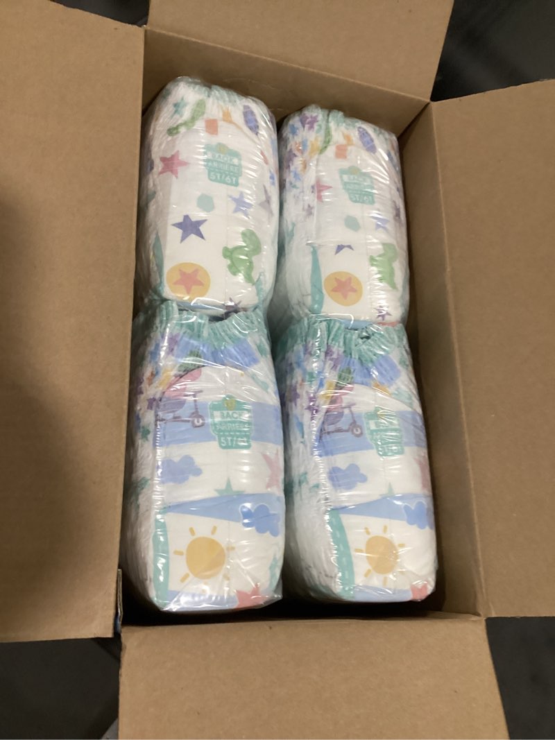 Condition photo showing New/Like New for easy ups girls & boys potty training pants, size 5t-6t, 84 count, peppa absorbent training underwear, up to 100% leakproof day and night, hypoallergenic (packaging may vary) 5t-6t 84