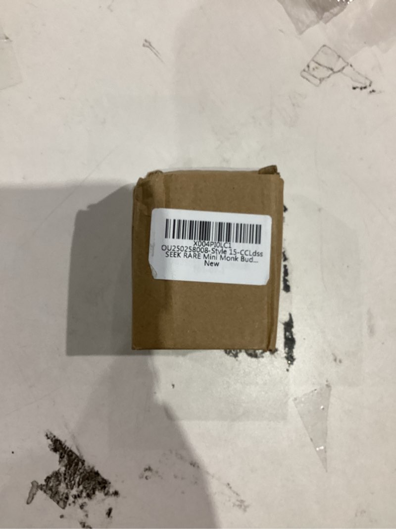 Condition photo showing New/Like New for Mini Monk Buddha Statue Sandstone Statues Zen Monk Praying Statue Sculptures for Wealth Good Luck Feng Shui Decor Home Fish Tank Aquarium Garden (Style 15)