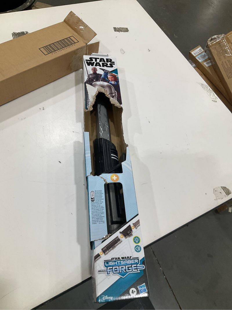 Condition photo showing Good Condition for star wars lightsaber forge darksaber electronic extendable black lightsaber toy, customizable roleplay toy for kids ages 4 and up (amazon exclusive)