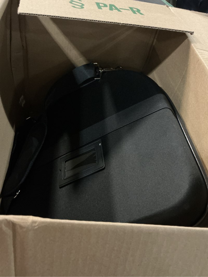 Condition photo showing Good Condition for MOSLA Hat Box Travel Fedora Case Universal Size Hat Carrier Storage Case Easily Straps to Suitcase or Carried on Shoulders,Travelling Boxes Gift Idea for Men L Black