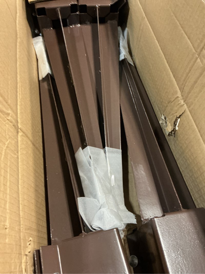 Condition photo showing Good Condition for arifaro 4x4 fence post anchor ground spike, 24 inch heavy duty powder coated metal post anchor for mailbox, fence & garden posts, fits 3.5" x 3.5" actual post, brown, pack of 4 24 inch brown