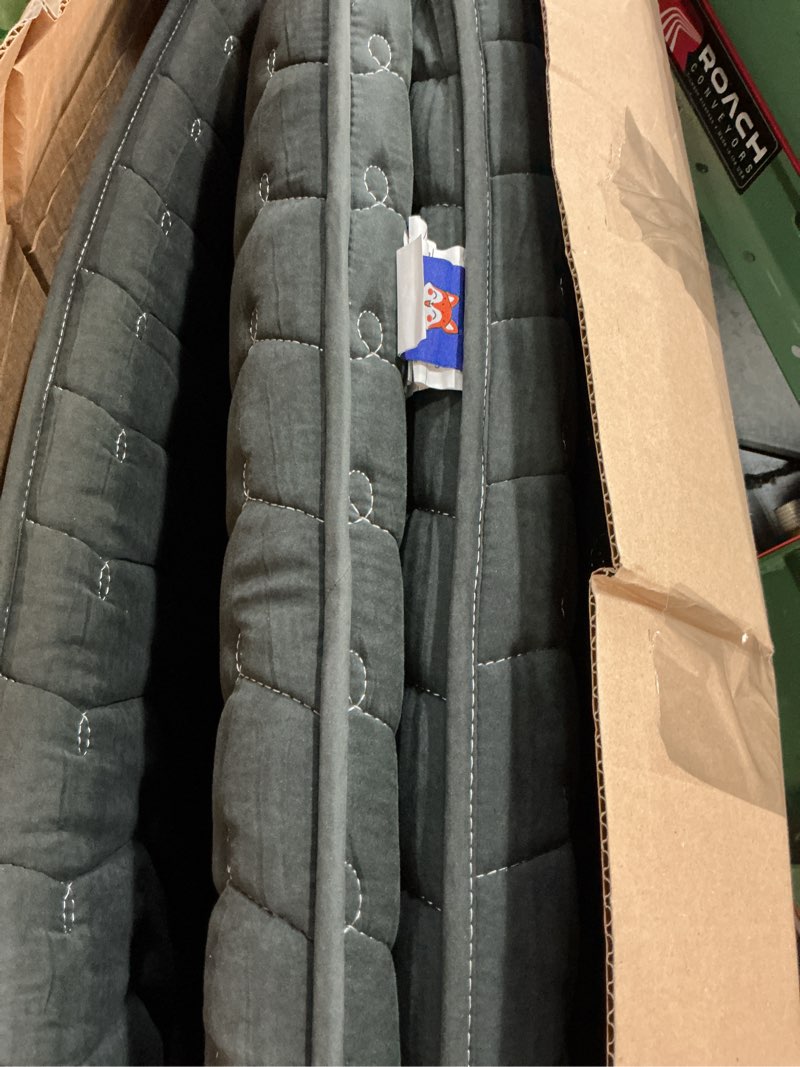 Condition photo showing As Is for premium foam 3.2" thick japanese futon floor mattress - queen size 60"x80" 100% high-density foam,comfortable sleeping pad,tatami mat for dorm,bedroom or guest room?boys girls dormitory pads(black) black queen( 80 x 60 )