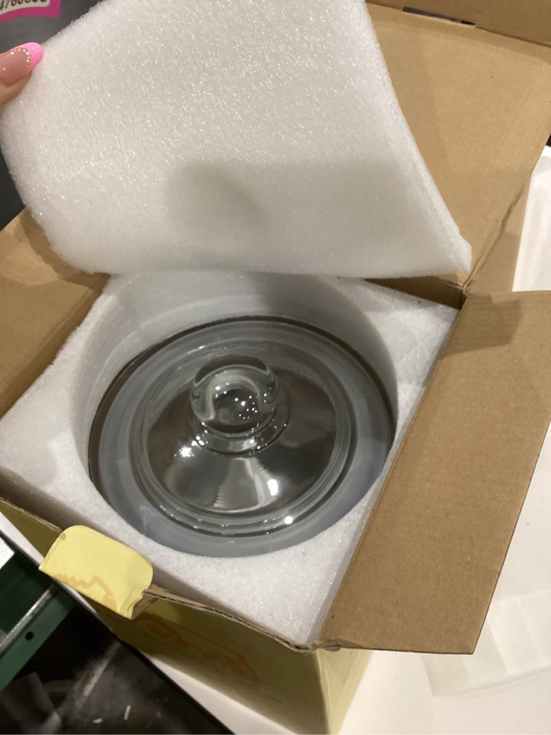 Condition photo showing New/Like New for 1 Gallon Glass Jar Airtight With Lid - Extra Gasket - Glass Cookie Jar - Large Food Storage Container, Wide Mouth Candy Jar With Lid, Pet Food, Flour, Detergent Pods, Kitchen or Laundry Room
