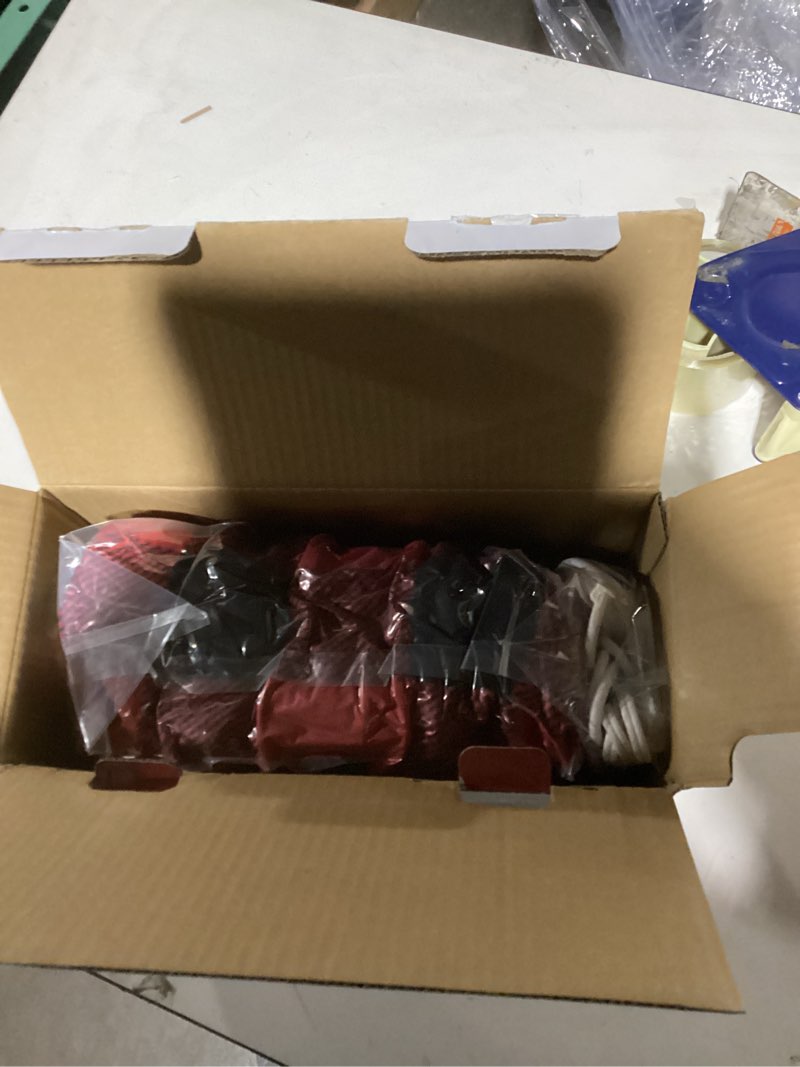 Condition photo showing New/Like New for Homemate Electric Blanket Heated Throw - 50“x60“ Ultra Soft Cozy Flannel Heating Blanket with 10 Fast Heat Levels 8 Hours Auto Off Over-Heated Protection ETL Certification Keep Warm in Home Office Red-black 50"x60"Inch