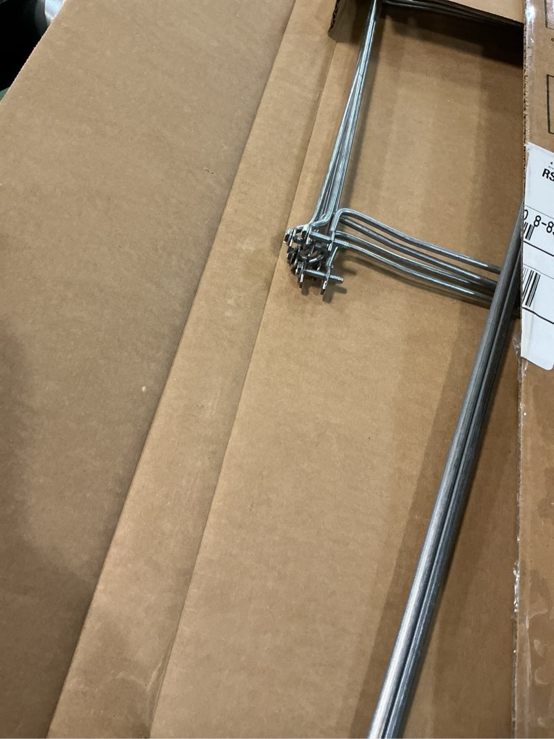 Condition photo showing As Is for smead frames, hanging file, heavy duty steel letter size, adjustable 23"-27" rails, 2-pack gray, converts drawers to hanging folder storage, for office home classroom organization