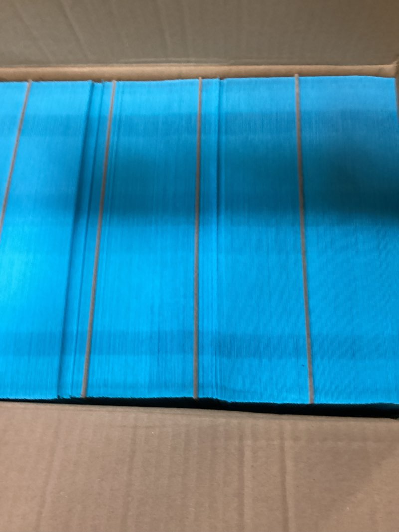 Condition photo showing New/Like New for #10 blue envelopes self seal, 500/pack, colored envelopes letter size 4 1/8 x 9 1/2 inch, business envelopes for cards, invitations, holiday, postcards, gifts, 32lb heavyweight paper blue | peel & seal #10 | 500 count