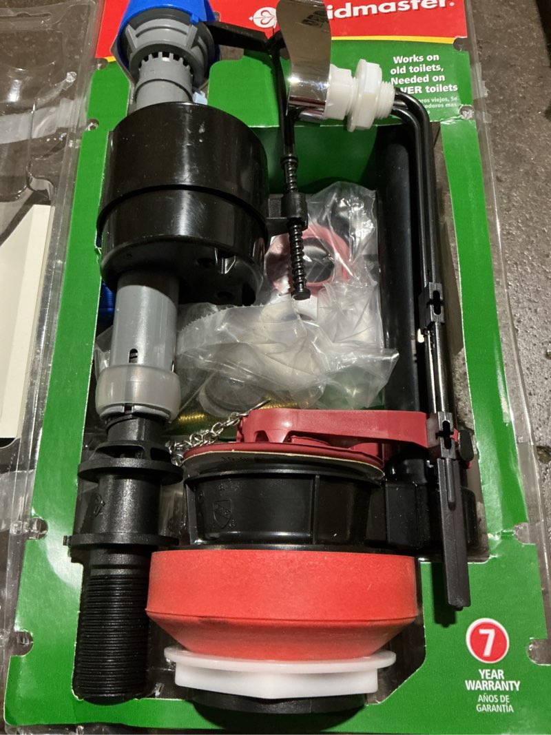 Condition photo showing Good Condition for fluidmaster performax universal 2 in. high performance complete toilet repair kit